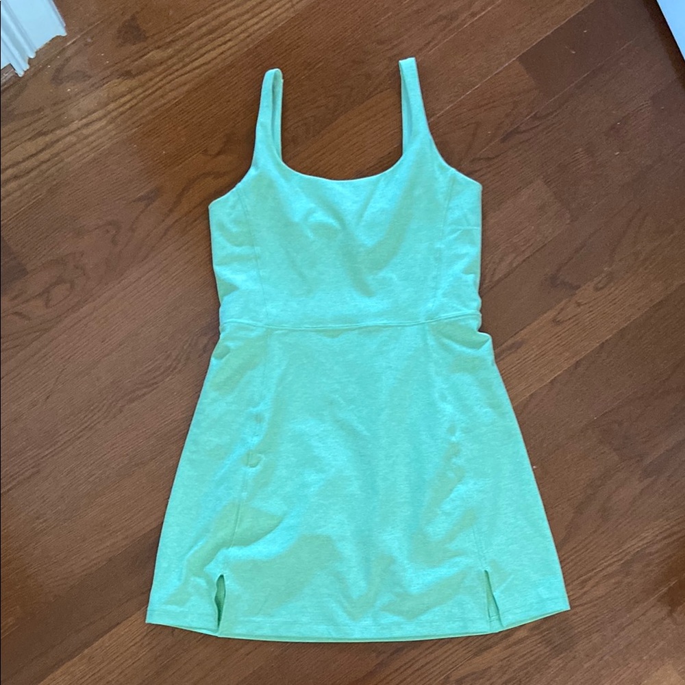 Green Sleeveless Mini Dress